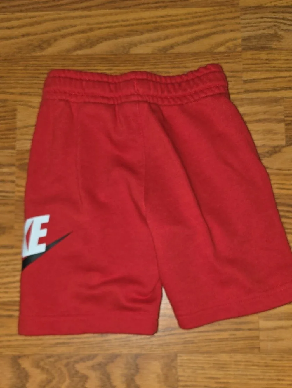 Nike Red Kids Logo Athletic Shorts